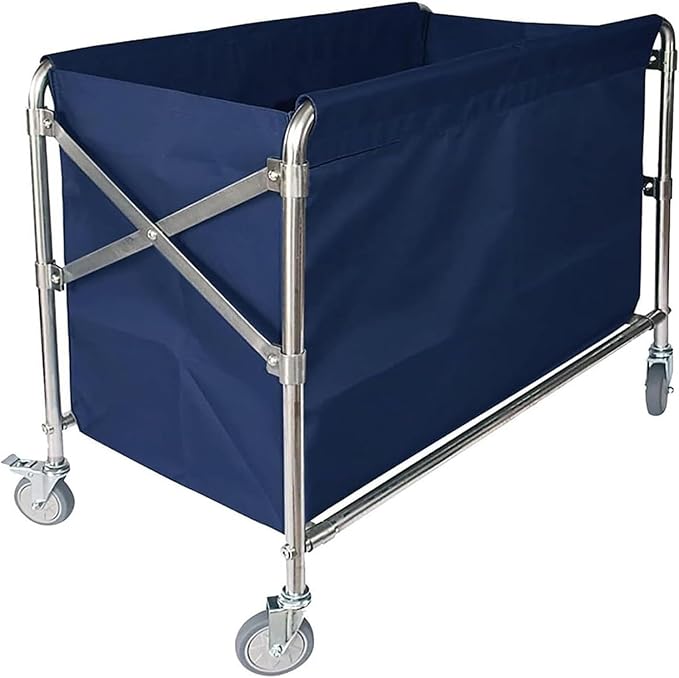 Laundry basket liner, Laundry cart liner bag,Removable Liner Bag For Rolling Basket, Oxford Cloth Storage Bags, Hotel Room Work Trolley Replacement(B,80x53x65cm/32x21x26in)
