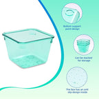 Kitchen Desk Drawer Organizers Storage for Office, Small Acrylic Vanity Trays Makeup for Drawer Bathroom Plastic Make up Organizers 25 Pcs Green