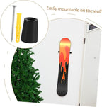 YARNOW Ski Storage Rack for Garage Wall-Mounted Snowboard Hanger Easy Installation Sturdy Space-Saving Design Snowboard Mount