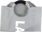 Mziart 90L Large Collapsible Laundry Hamper Laundry Basket with Alloy Handles for College, Camping and Home, Heavy Duty and Durable Thicken Foldable Clothes Storage Washing Bag (Grey)