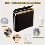 Toilet Paper Storage Basket, Oxford Cloth Papers Container with Lid, Medium Toilets Holder for Up to 12 Regular or 9 Mega Rolls, Organizer for Bathroom, Waterproof, Beige, 1 Pack (Grey)