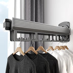 Mounted Wall Drying Rack, Laundry Hanger Dryer Rack, Laundry Hanger Rack, Wall Mounted Clothes Rack, Laundry Room Hanging Rack(Foldable/High-Bearing/Never Fall Off/Third Generation/White)