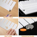 10Pcs Drawer Dividers, 14.18" x 3.55", Thick, DIY Organizer Separator, Large Adjustable Dresser Drawer Organizer for Clothes, Bedroom, Bathroom, Kitchen Cutlery, Desk, Office Storage