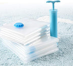 Vacuum Storage Bags Space Saving Bags for Comforters Clothes Pillow Bedding Blanket Storage, Double Zip Lock Seal & Leak Valve, Free Travel Hand Pump Included (6 Pack Large - 31 * 24 inches)