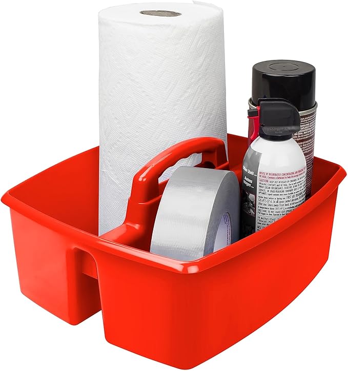 Storex Industries Storex Large Caddy, Red