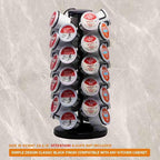 K Cup Holders,K Cup Holder, K Cups Holder,K Cup Carousel, Coffee Pods Holder Storage Organizer Stand,No Assembly Required,Black (Holds 40 Pods/Heavy Duty Base)