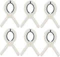 Beach Towel Clips Plastic Clothespins-Heavy Duty Clothes Pins for Beach Chair Pool Chair on Cruise Heavy Laundry Clothespins Windproof Clamps Beach Blankets Clothes Pegs Pack of 6