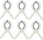 Beach Towel Clips Plastic Clothespins-Heavy Duty Clothes Pins for Beach Chair Pool Chair on Cruise Heavy Laundry Clothespins Windproof Clamps Beach Blankets Clothes Pegs Pack of 6