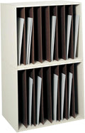 Safco Products 3030 Art Storage Rack, 8 Vertical Compartments, White