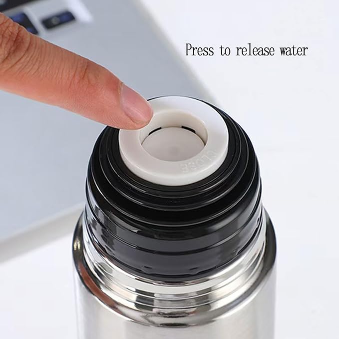 Small water bottle Mini Vacuum Insulated Stainless Steel Water Bottle Flask Metal Bottle for Hot and Cold Drinks 12Oz/350ml(Silver)