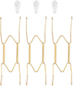 Bilillo 3 Pack Plate Hangers for Wall, Suitable for 8-10 Inch Art, Stainless Steel Invisible Heavy Duty Wire Holder With Wall Hooks for Displaying Plates, Platters, Dishes