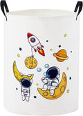 Baby Laundry Basket Baby Nursery Hamper Kids Laundry Basket Toy Storage Bin for Boys Room Decor Gift Baskets for Bedroom Bathroom(Astronaut)