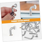 Heavy Duty J Bolt Safety Pin 6mm Universal Pallet Rack Drop Pin for Warehouse Shelving Pack of 50 Galvanized Steel 90-Degree Bend