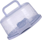Cake Carrier With Lid And Handle, Round Cake Containers For 10 Inch Cakes, Cupcake Holder, Dustproof, Pie Keeper, Portable Cupcakes Transport Container For Cakes Pie Muffin Pizza Desserts