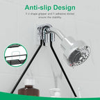 TreeLen Shower Organizer Hanging Shower Caddy over Shower Head Black Bathroom Hanger for Shampoo Razor Soap