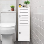 ShellKingdom Toilet Paper Holder Stand, Small and Slim Bathroom Storage Cabinet for Bathroom Small Spaces, 29.7 x 9.5 x 8.7 inch