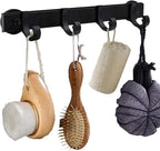 Magnetic BBQ Tool Rack, Universal Fridge Organizer Grill Cutlery Holder Towel Hanger - 4 Adjustable Rail Hooks Storage for Hanging Kitchen Utensils Tongs,Oven mitt,whisks,Hand Towel, etc.