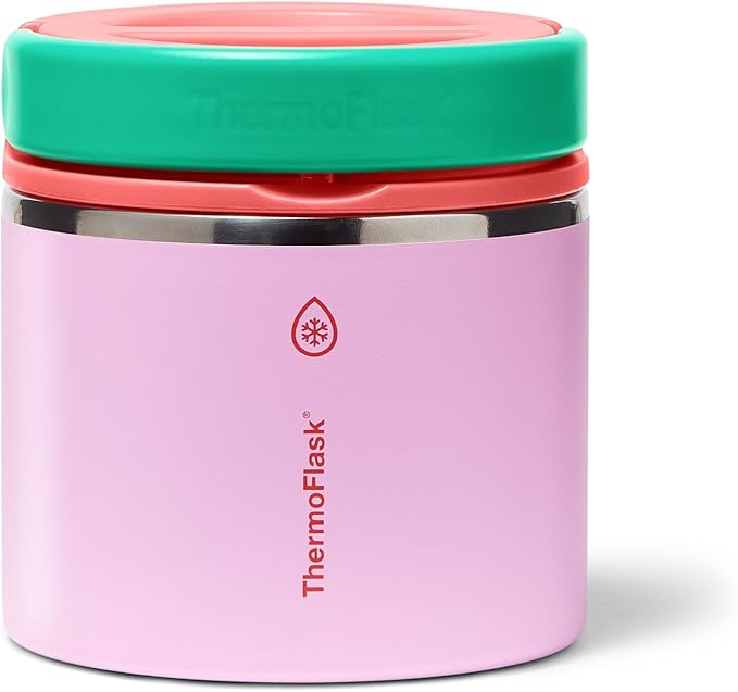 ThermoFlask 20 oz Double Wall Insulated Food Jar, Spring Blossom