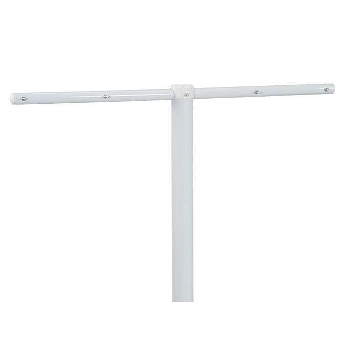 Household Essentials Mega Outdoor Clothesline Single T-Post, White