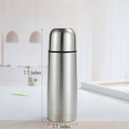Small water bottle Mini Vacuum Insulated Stainless Steel Water Bottle Flask Metal Bottle for Hot and Cold Drinks 12Oz/350ml(Silver)
