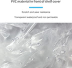 Shelf Covers for Wire Shelving Clothes Rack Cover, dustproof, Waterproof, Sunscreen, Front Transparent Panel Design for Easy Viewing, Suitable for 36" Lx24 Dx72 H (Cover only)