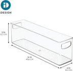 iDesign Recycled Plastic Stackable Storage Bin - Perfect to Hold Breast Milk Bags - Clear