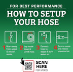 Flexzilla Colors SwivelGrip Garden Hose 5/8 in. x 5 ft., Lightweight All-Weather Water Hose, Durable and Flexible, Leak-Free Connections, Forest Green