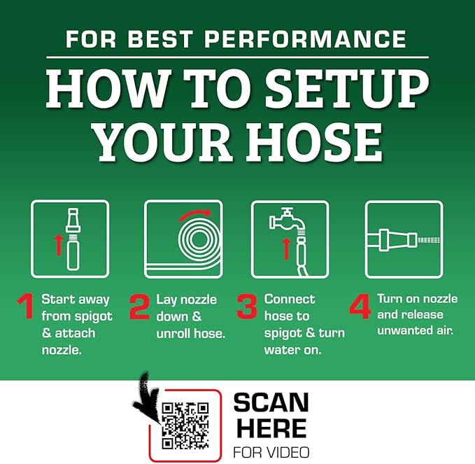 Flexzilla Colors SwivelGrip Garden Hose 5/8 in. x 25 ft., Lightweight All-Weather Water Hose, Durable and Flexible, Leak-Free Connections, Forest Green