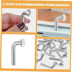 50pcs Heavy Duty Pallet Rack Safety Clips 8mm J Clips for Warehouse Storage Zinc-Plated for Pallet Racking Accessories