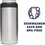YETI Rambler 12 oz. Colster Slim Can Insulator for the Slim Hard Seltzer Cans, Stainless (NO CAN INSERT)