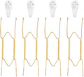 Bilillo 4 Pack Plate Hangers for the Wall, Suitable for 9-11 inch Art Plate, Stainless Steel Invisible Heavy Duty Wire Plate Holder with Wall Hooks, Plate Hangers for Displaying Plates