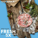 Avid Armor 300 CT Chamber Vacuum Sealer Bags for USV32 – Assorted Sizes (6x10", 8x12", 10x13"), BPA-Free, Reusable, for Food Storage, Sous Vide, and Freezer Preservation