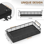 Toilet Paper Basket, 2PCS 13 Inch Bathroom Basket Tank Tray Top Storage Toiletries Organizer for Bathroom, Living Room and Kitchen
