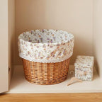LOGOFUN Replacement Wicker Laundry Basket Liner Fabric Insert for Home Bedroom Utility Container