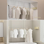 Danpro Retractable Clothesline, 2x13.8ft Designer Drying Line for Luxury Bedroom/Closet, Seamless Blending with Modern Interiors(Gold)