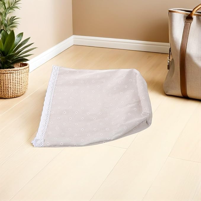 Garneck Floral Pattern Cloth Basket Liners for Wicker Laundry Baskets Soft Fabric Replacement Liners for Storage Containers Machine Washable Protection for Living and Kitchen Storage