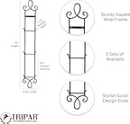 TRIPAR 3-Tier Vertical Wall Plate Rack