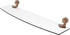 Allied Brass 433/24 Venus Collection 24 Inch Glass Shelf, Brushed Bronze