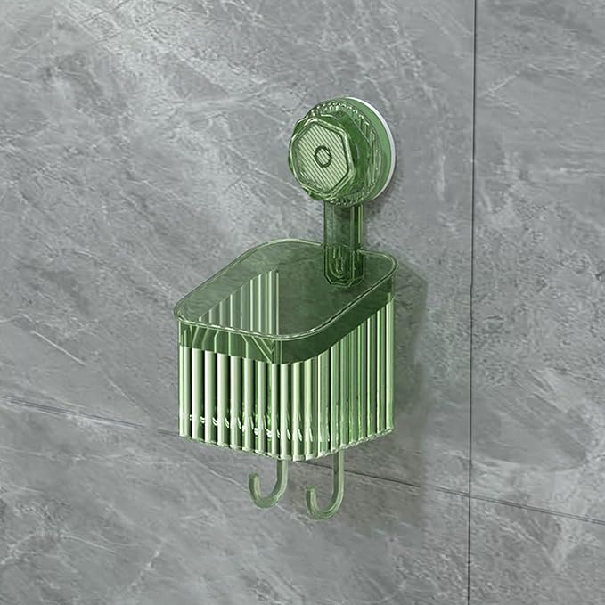 Powerful Suction Cup Bathroom Shelf Wall Mounted Rack Storage Basket Convenient Makeup Tool Stand