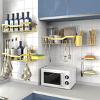 Shower Caddy Adhesive Shower Organizer 8-Pack, Rustproof Stainless Steel Bathroom Shelves, Large Capacity No-Drill Rack Storage Accessories with Soap Dish Toothbrush Holder Hooks