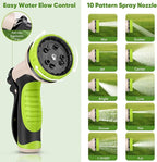 Garden Hose 150ft, Metal Stainless Steel Water Hose with 10 Function Nozzle Flexible, Lightweight, Kink-Free, Pet Proof, Puncture Proof Hose for Yard, Outdoor