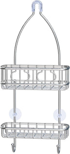 Simple Houseware Stainless Steel Bathroom Hanging Shower Head Caddy Organizer (24 x 10.2 x 4.2 inches)