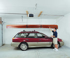 HARKEN Hoister Lightweight Kayaks Overhead Garage Storage Hoist System for Small Kayaks, Boards, Skulls, Light Storage (45lb Capacity, 10ft Ceiling), Model 7808