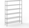 14" Deep x 54" Wide x 74" Height Wire Shelving Kit | 6-Tier | NSF Commercial Storage Rack Unit
