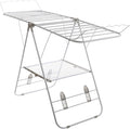 Clothes Drying Rack - Indoor/Outdoor Portable Laundry Rack for Clothing, Towels, Shoes and More - Collapsible Clothes Stand by Everyday Home (White)
