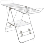 Clothes Drying Rack - Indoor/Outdoor Portable Laundry Rack for Clothing, Towels, Shoes and More - Collapsible Clothes Stand by Everyday Home (White)