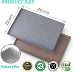 SIKADEER 40" x 22" Under Sink Mat Waterproof, Silicone Mat Kitchen Drawer Shelf and Cabinet Liner, Sink Protector for Kitchen Organizers and Storage, Boot Tray Pet Food Mats