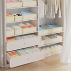 DIMJ Drawer Organizer Clothes Storage- 18 Pack Baby Dresser Organizer for Nursery, Foldable Closet Drawer Organizer Bins for Bedroom Organization, Fabric Storage Dividers for Socks, Underwears, Bras