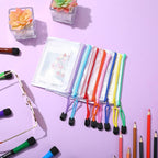 Jetec 32 Pcs Mesh Zipper Bags Toy Storage Bikini Organizer Bag Bolsas Para Guardar Trajes De Bano Waterproof Zipper Reusable Pouch Puzzle Multipurpose for Storage Office(Cute Color,5.1 x 4.1 Inch)