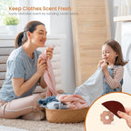 Homode Cedar Rings for Clothes Storage, 48 Pcs Cedar Blocks Cedar Chips for Closets and Drawers, Scented Flowers Cedarwood for Closets Closet Freshener